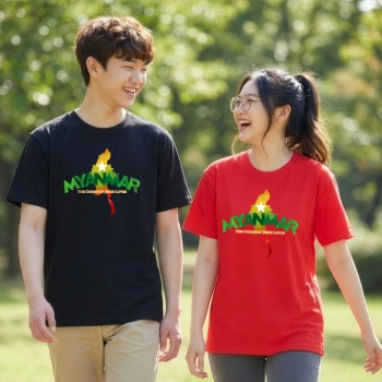 선교티셔츠 NEW 미얀마 MYANMAR 교회 단체티 해외단기선교 아웃리치 단체복 유니폼 성인용