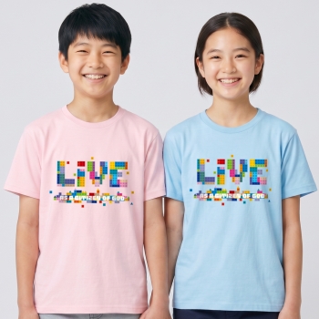교회단체티 여름성경학교티셔츠 제작 블럭 살아가요하나님나라 수련회 단체복 프리미엄 면20수